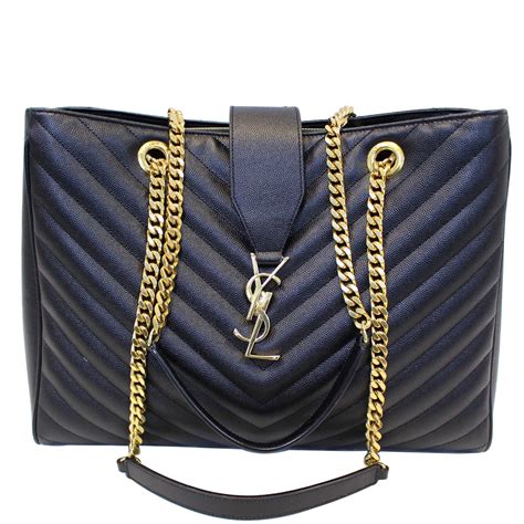 ysl saint laurent woc black chevron grained leather shoulder bag|SAINT LAURENT Grain De Poudre Matelasse Chevron .